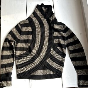 Striped Crossover Cardigan size S (slightly cropped)